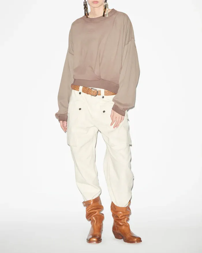 Isabel Marant Sauria Sweatshirt in Light Khaki