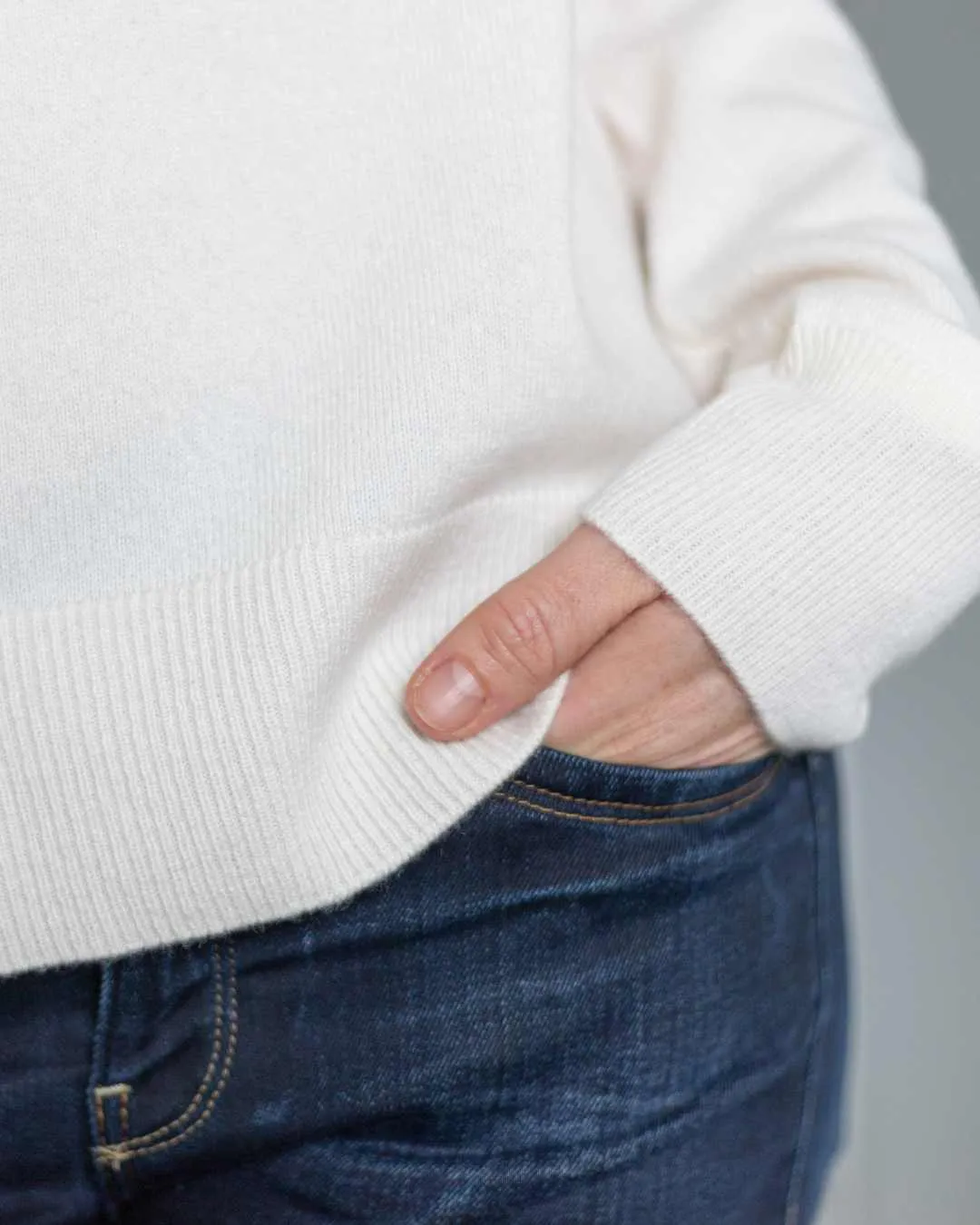 Ivory Cashmere Sweater