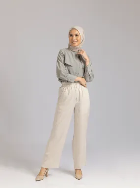KEFI LINEN PANTS KHAKI