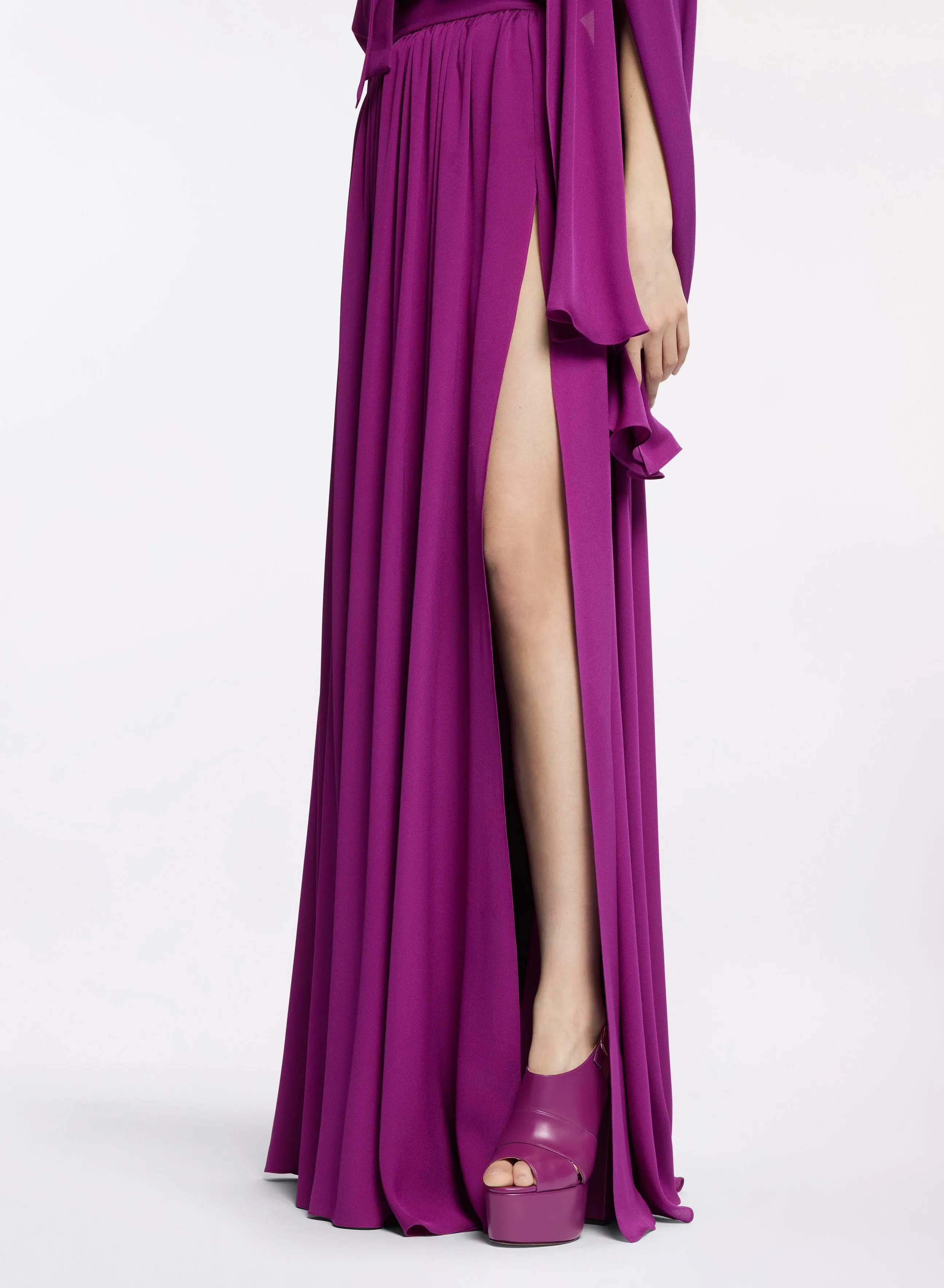 Long Silk Skirt