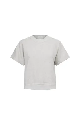 LUNA SHORT SLEEVES SWEATSHIRT STONE MELANGE