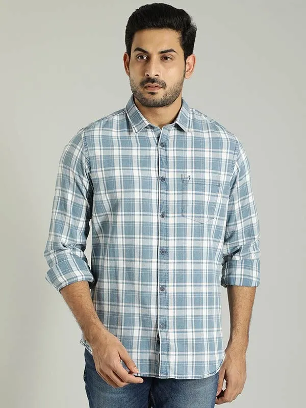 Men Checked Full Sleeve Cotton Shirt