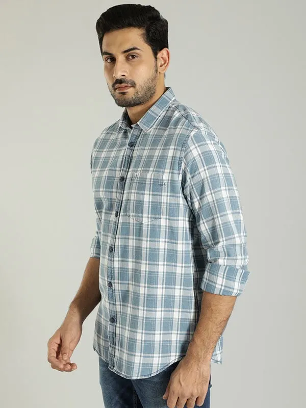 Men Checked Full Sleeve Cotton Shirt