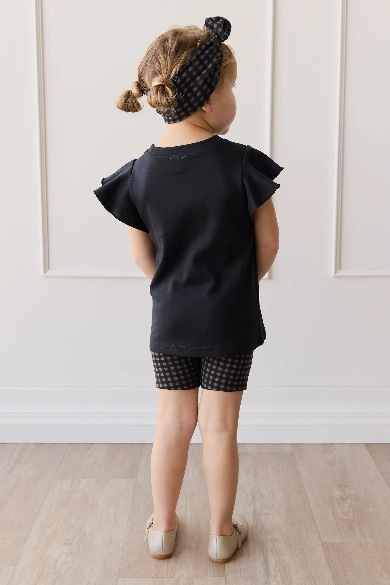 Organic Cotton Everyday Bike Short - Gingham Night