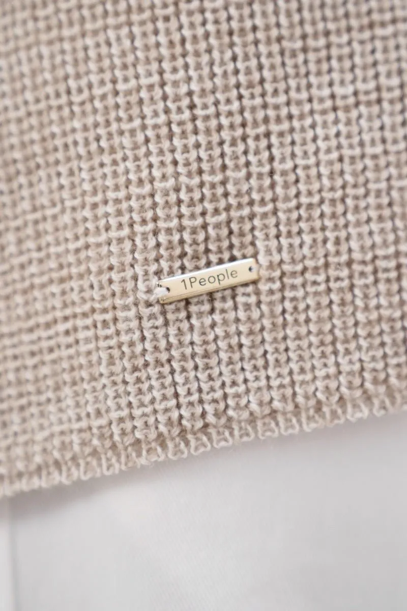 Ottawa YOW High Neck Sweater in Sand Marl