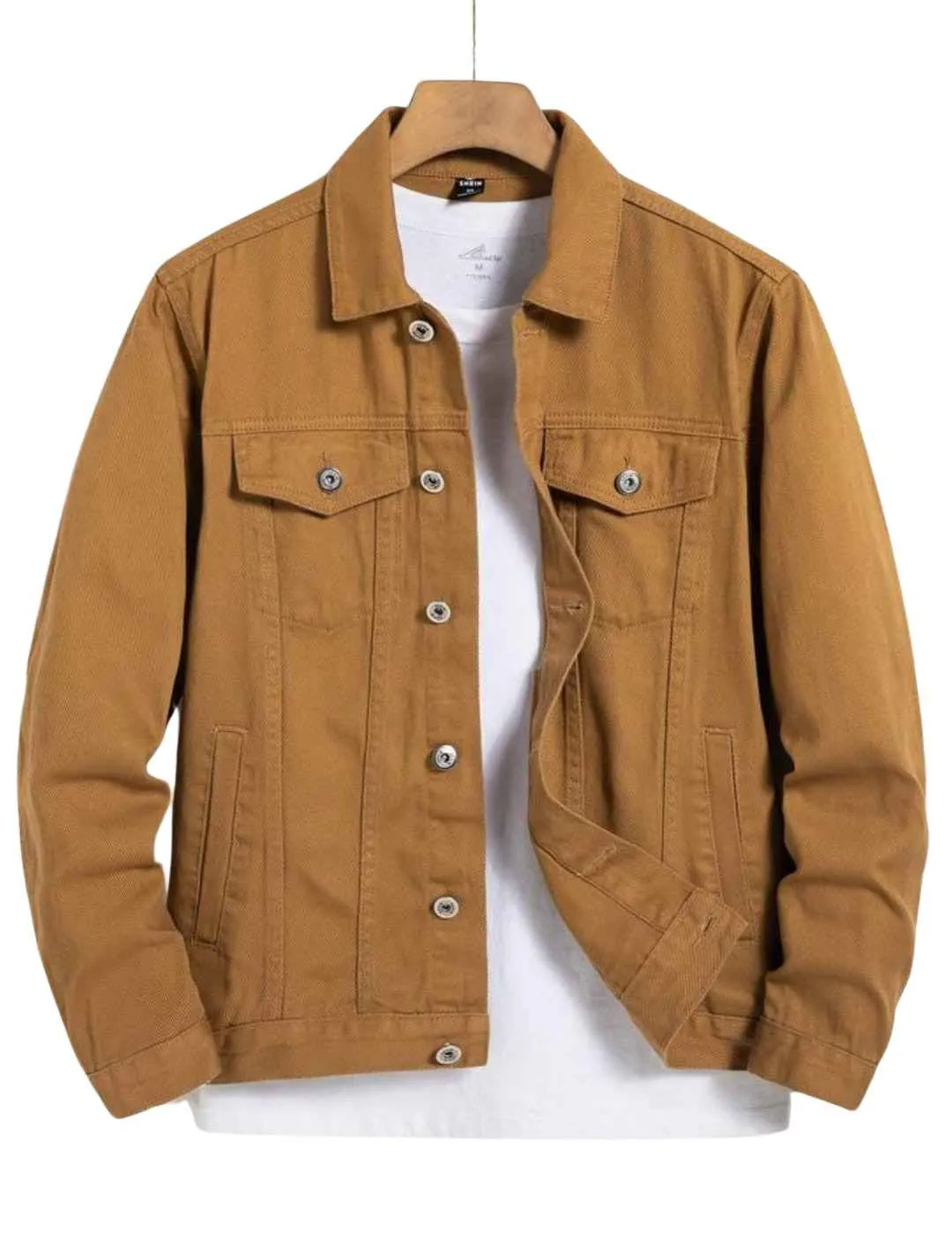 Pack Of 2 Cinnamon Brown & Olive Green Denim Jacket -Unisex