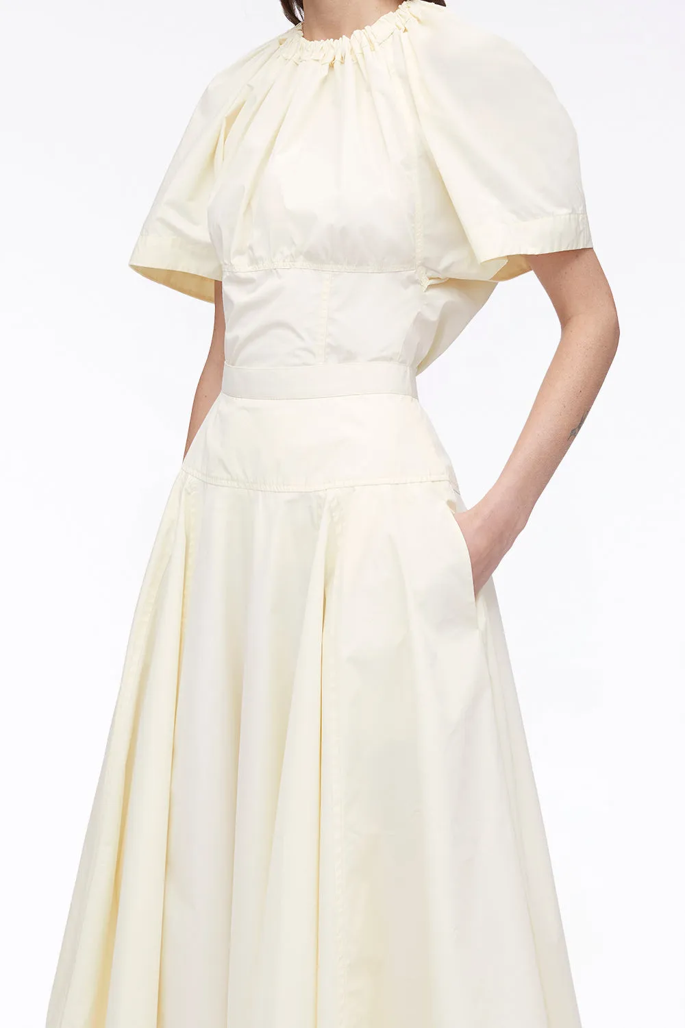 Poplin Midi Skirt