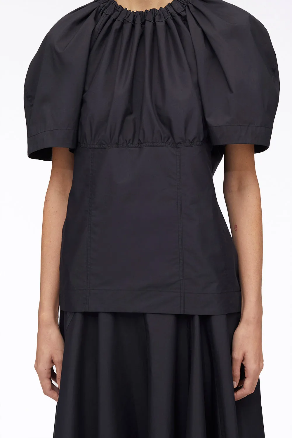 Poplin Midi Skirt