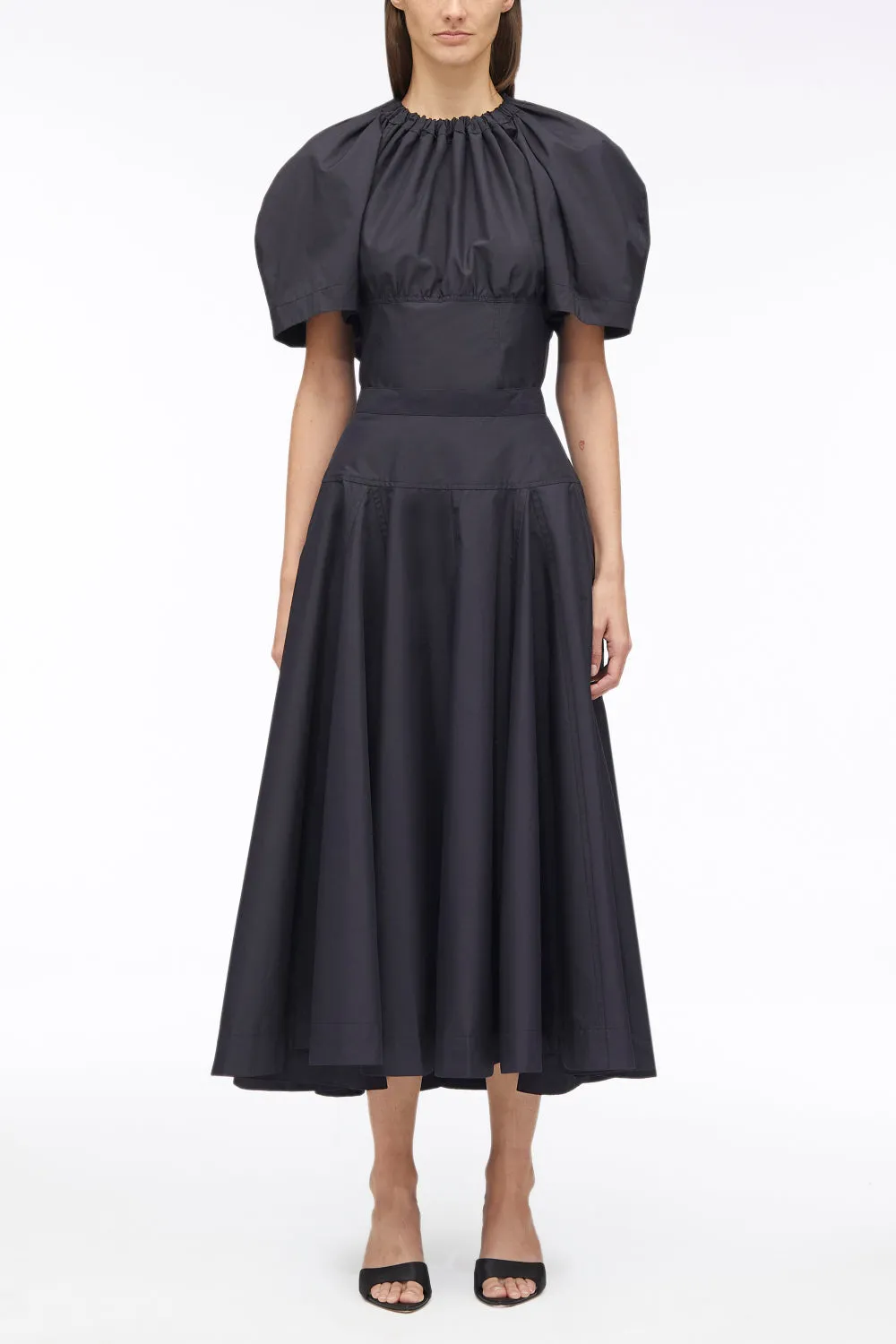 Poplin Midi Skirt