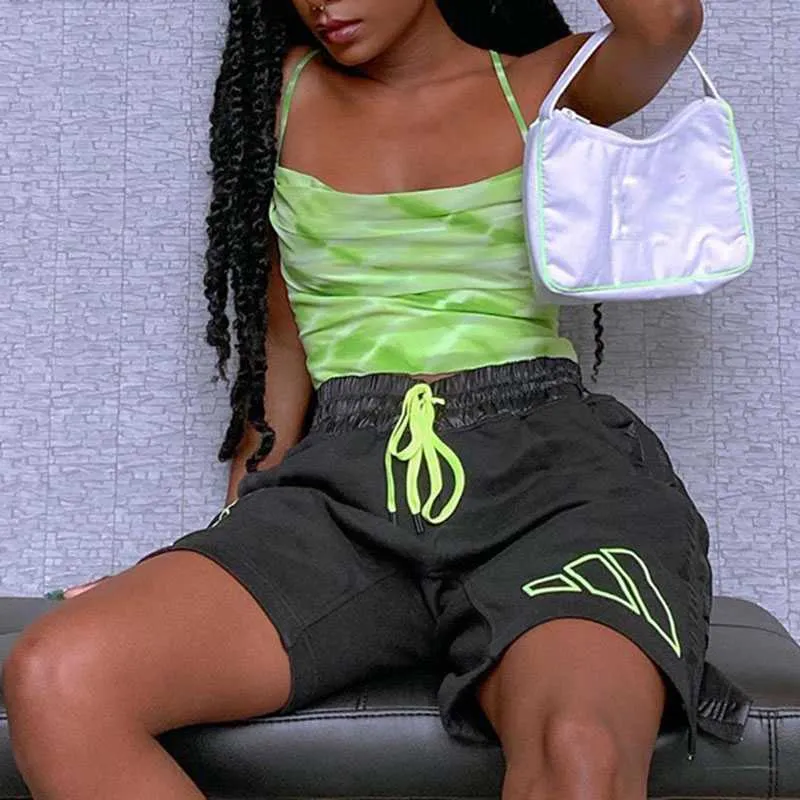 Relaxed Adjustable Spaghetti Strap Cow Neck Silk Satin Cami Camisole Top