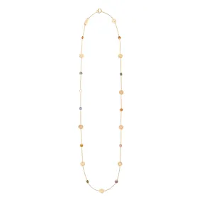 Signature Classic Necklace, Multicolor Sapphire, Mid-Length
