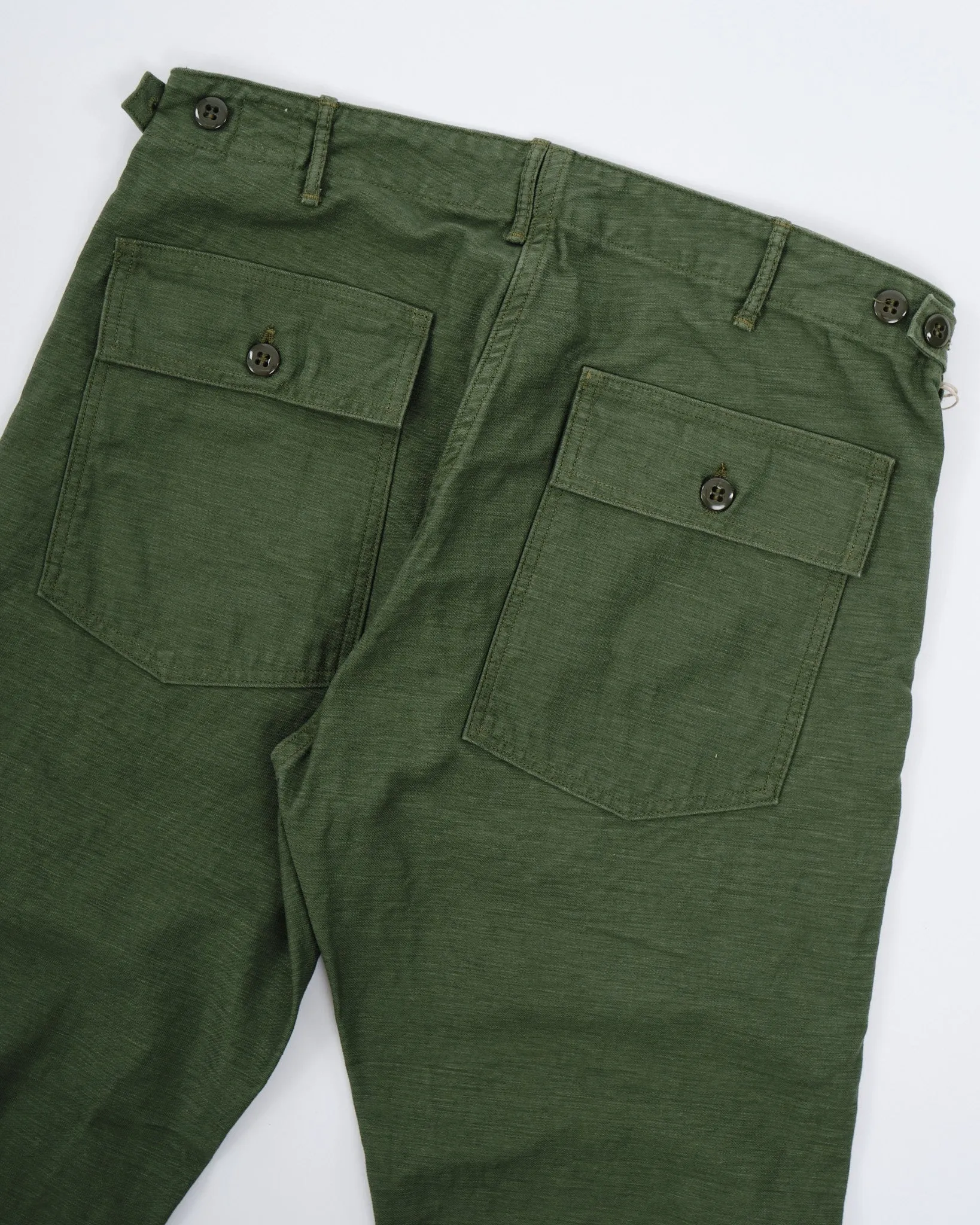 SLIM FIT FATIGUE PANTS GREEN
