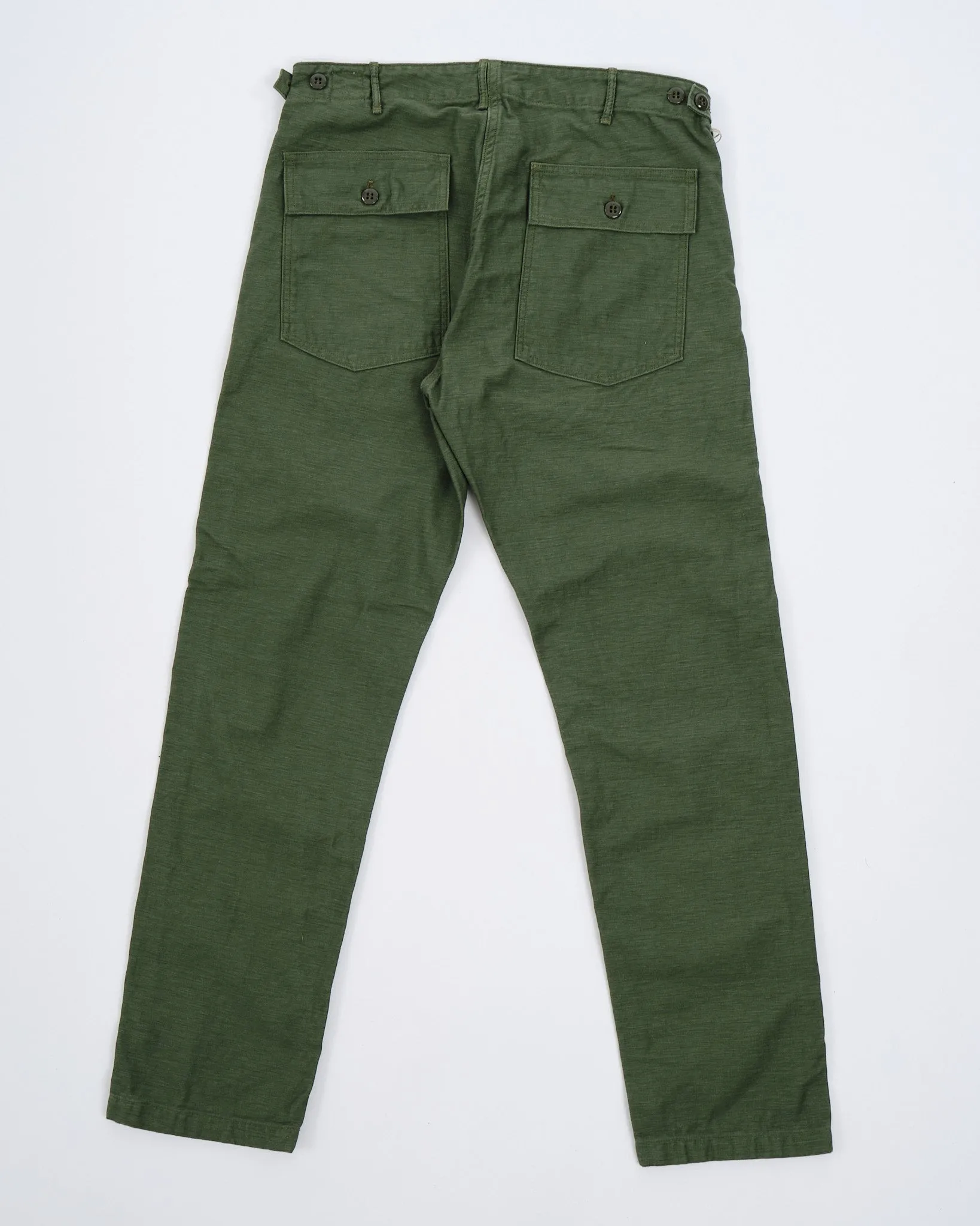 SLIM FIT FATIGUE PANTS GREEN