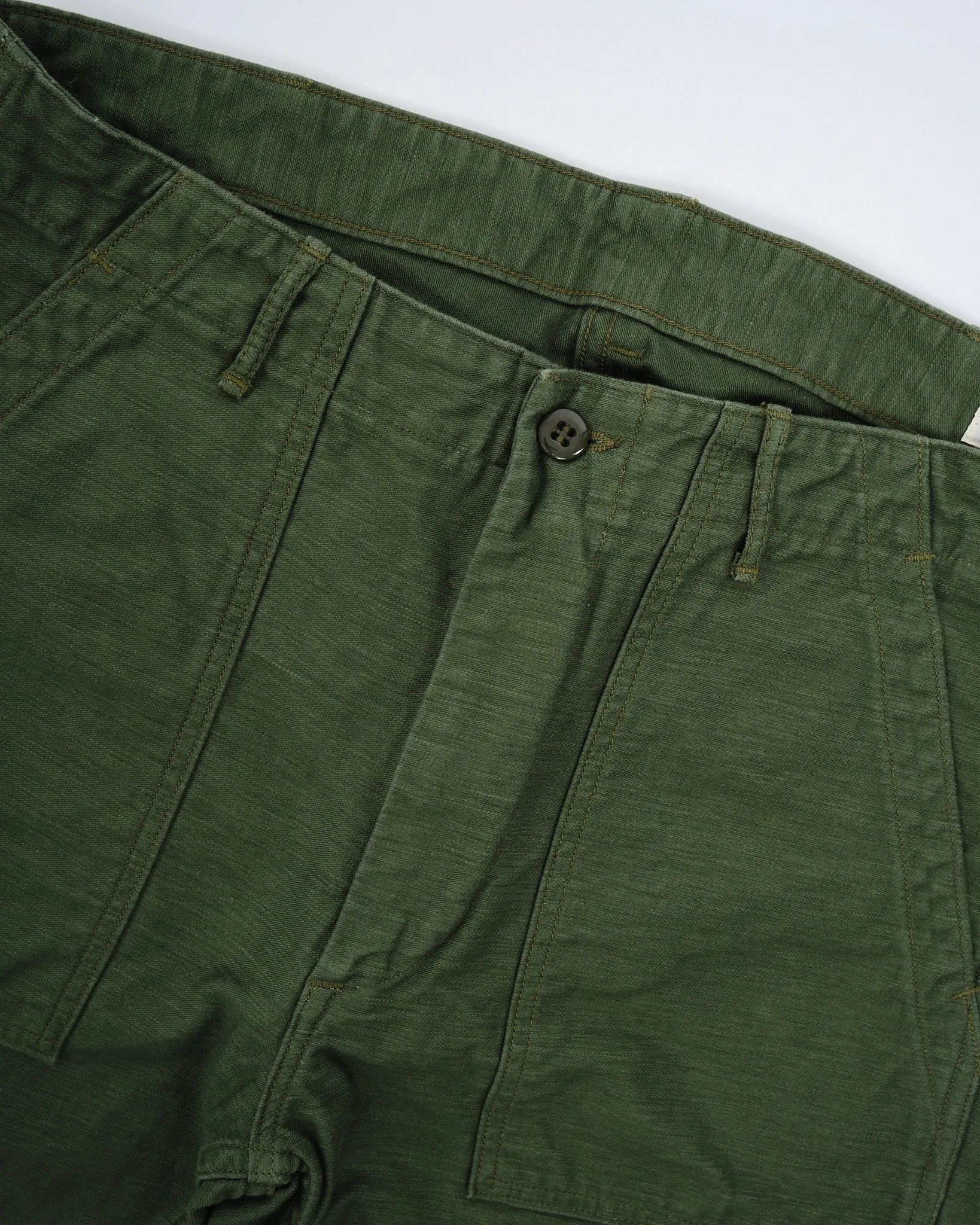 SLIM FIT FATIGUE PANTS GREEN