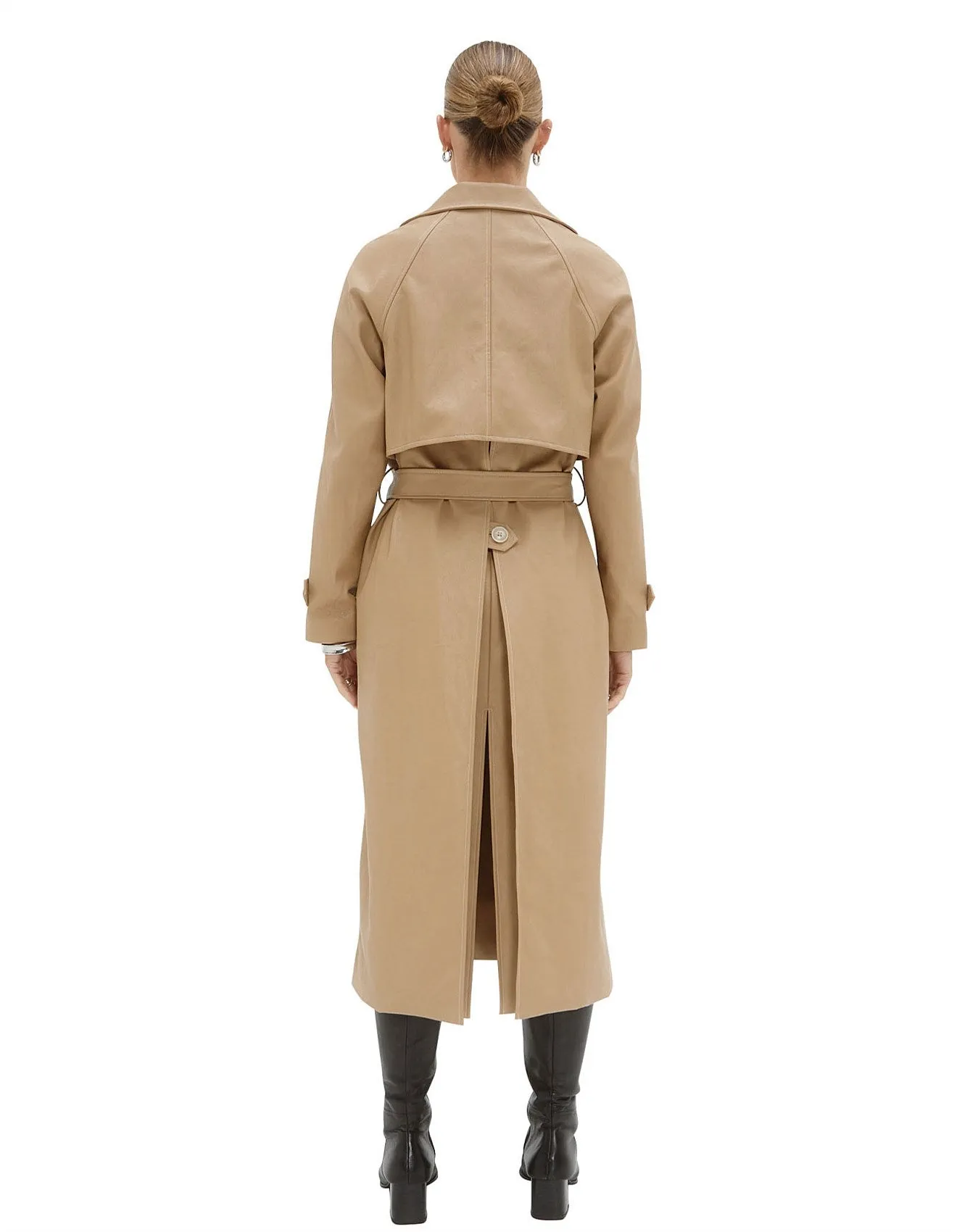 Sovere - Ascend PU Trenchcoat in Praline