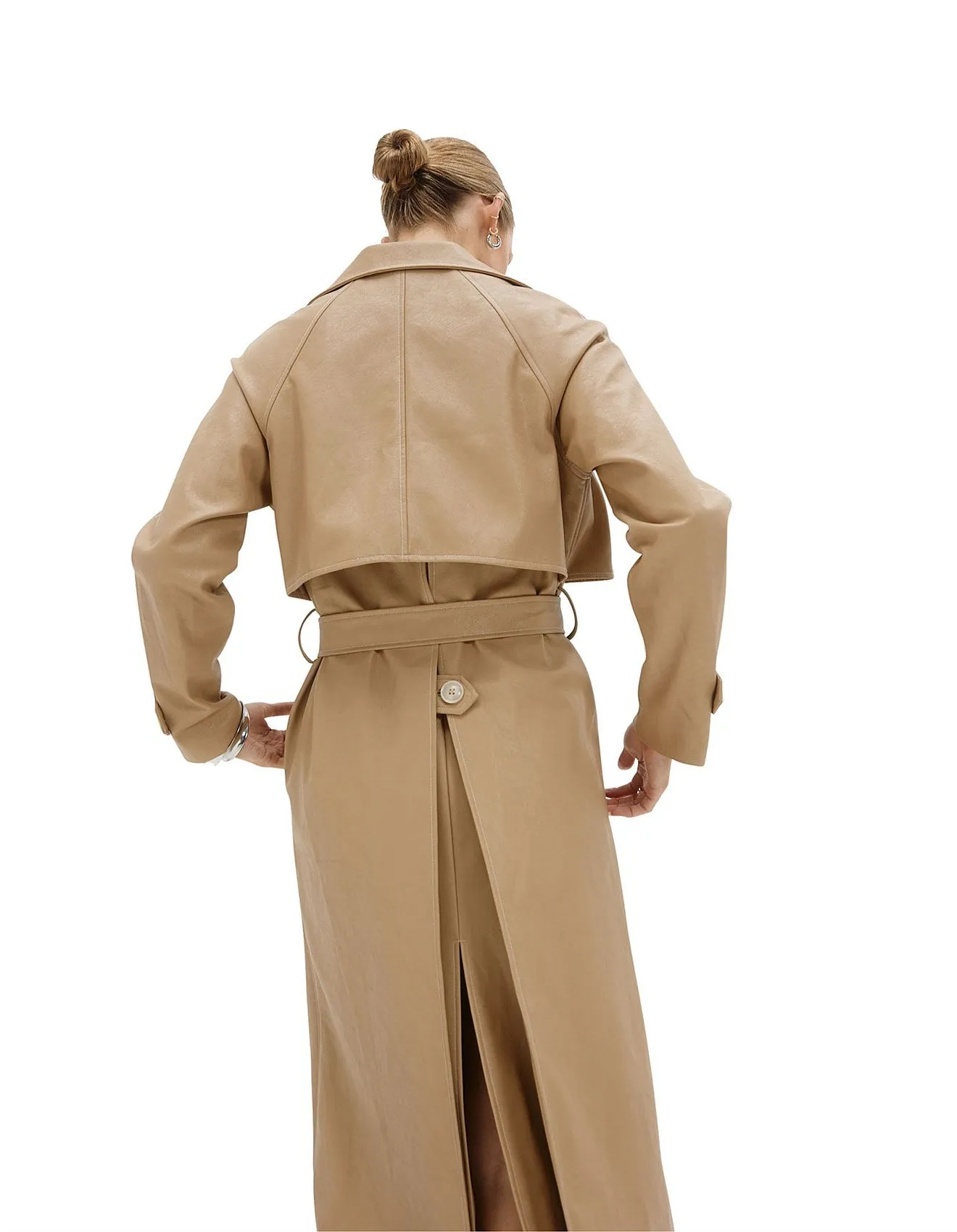 Sovere - Ascend PU Trenchcoat in Praline