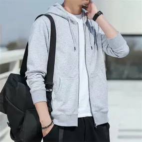 Spring and Autumn Zipper Couple plus Size Jacket Cardigan Sweatshirt
