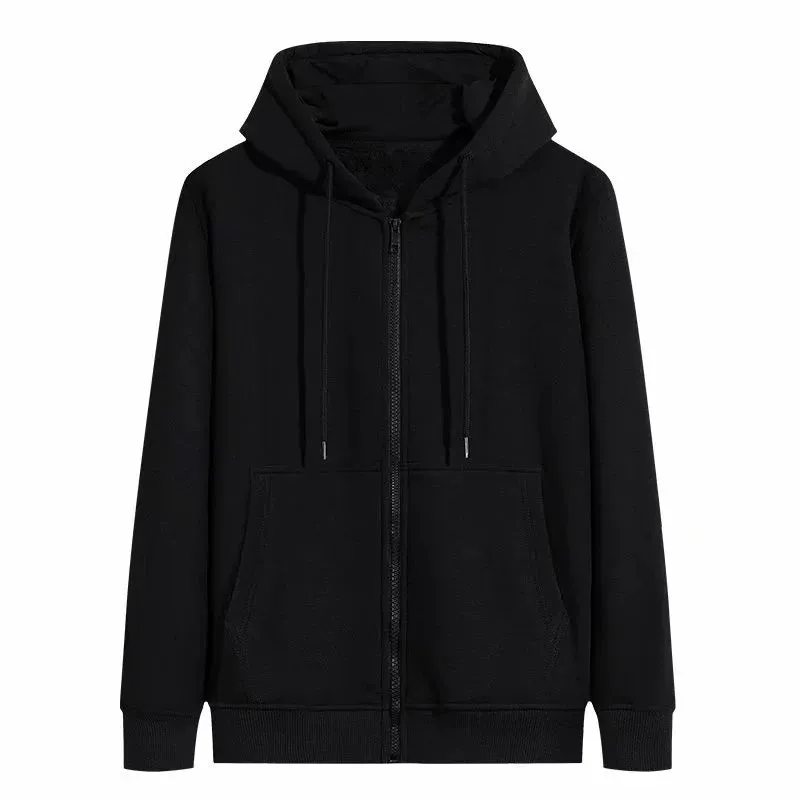 Spring and Autumn Zipper Couple plus Size Jacket Cardigan Sweatshirt