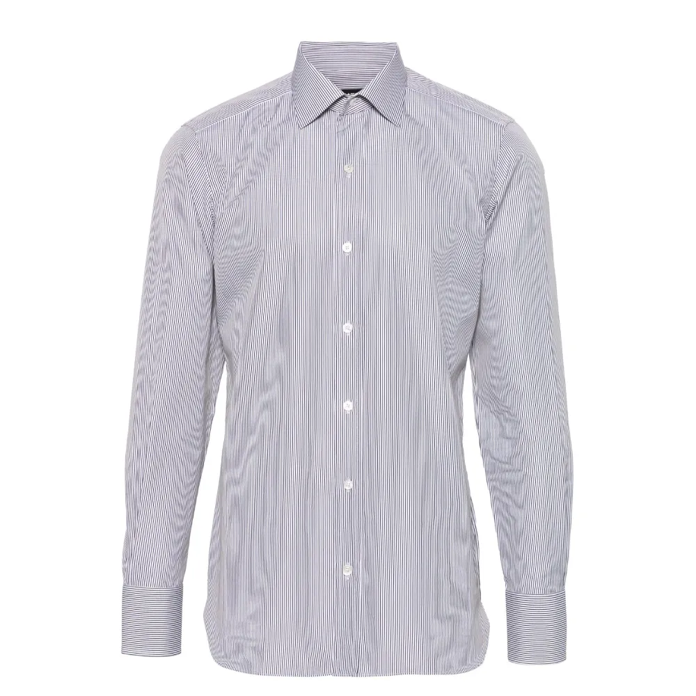 Striped Poplin Shirt