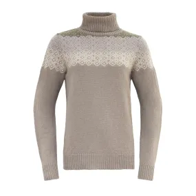 SYVDE WOOL HIGH NECK WOMAN STONE