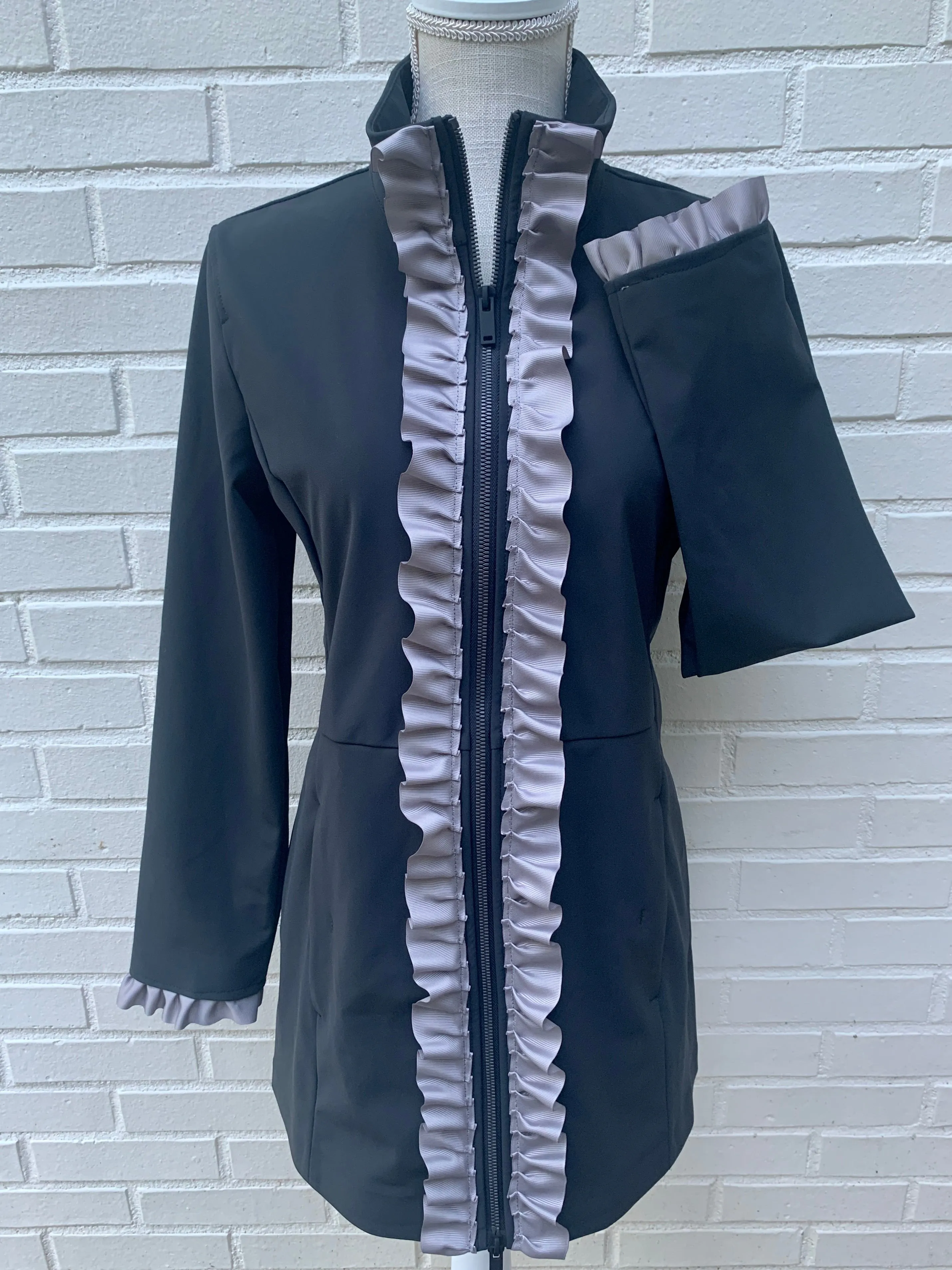 Tina Ruffle Trench Coat (JT02)