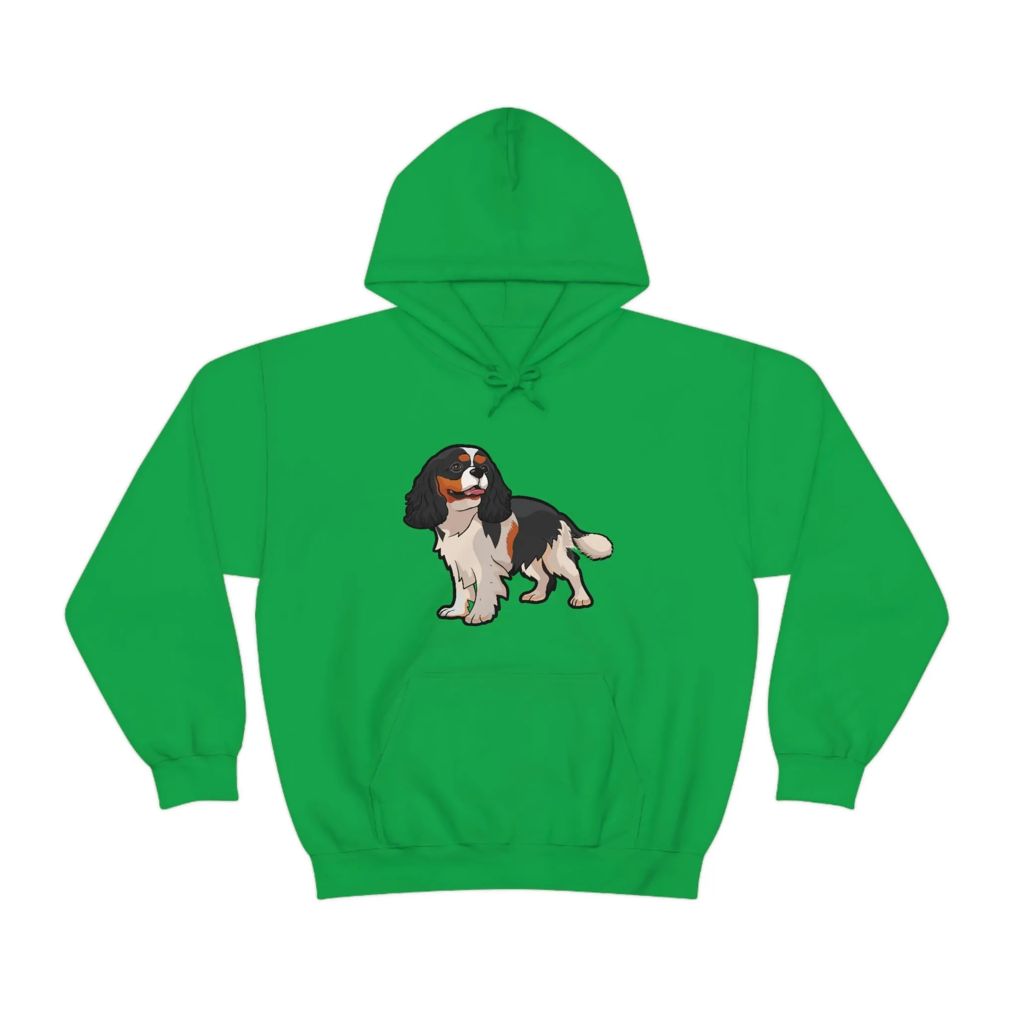 Tricolor Cavalier King Charles Spaniel Unisex Heavy Blend Hooded Sweatshirt, S - 5XL, 12 Colors, FREE Shipping, Made in Usa!!