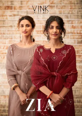 Vink Zia By Vista Lifestyle Designer Work Readymade Suit Collection