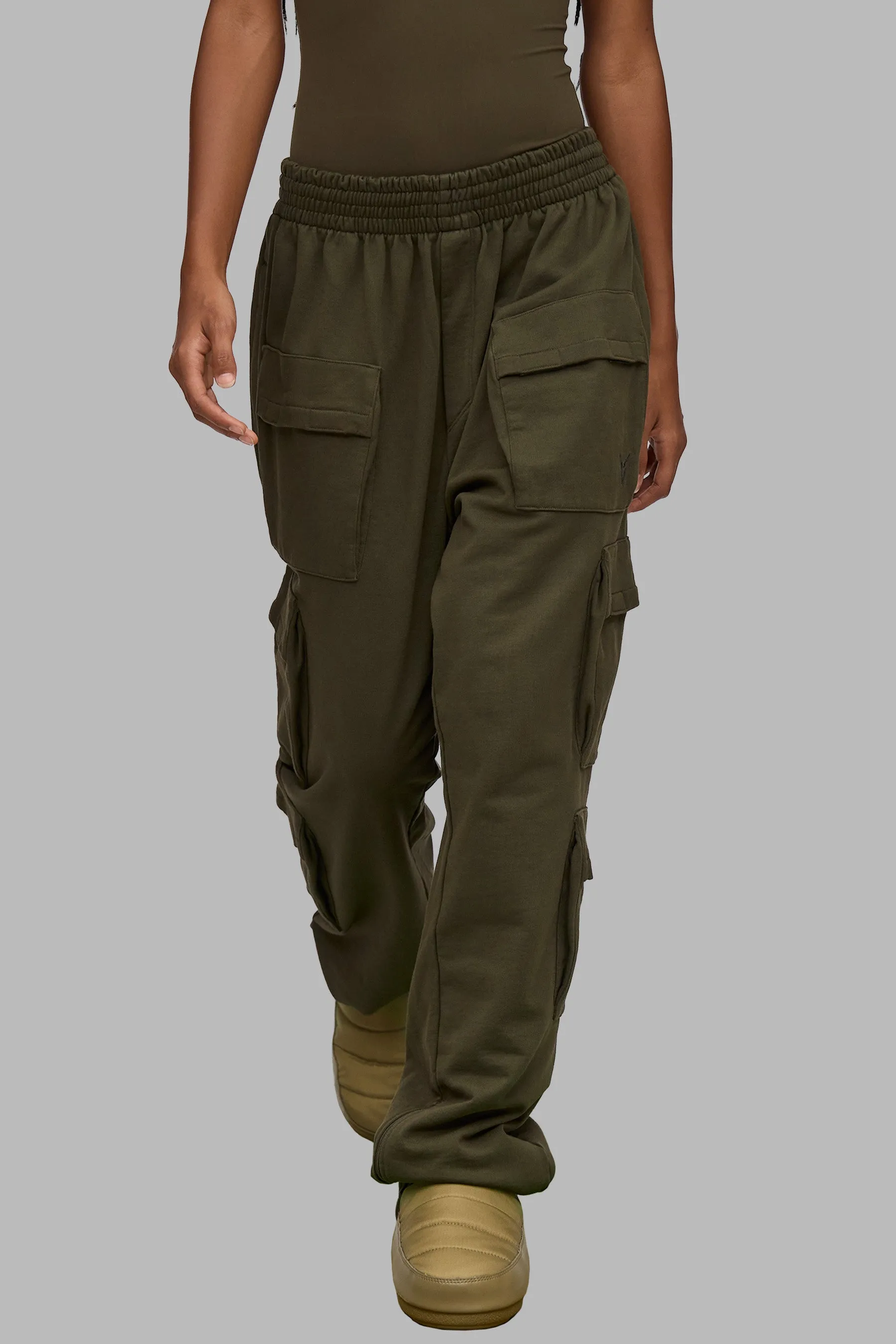 V_LYFE420 CARGO JOGGERS - Khaki