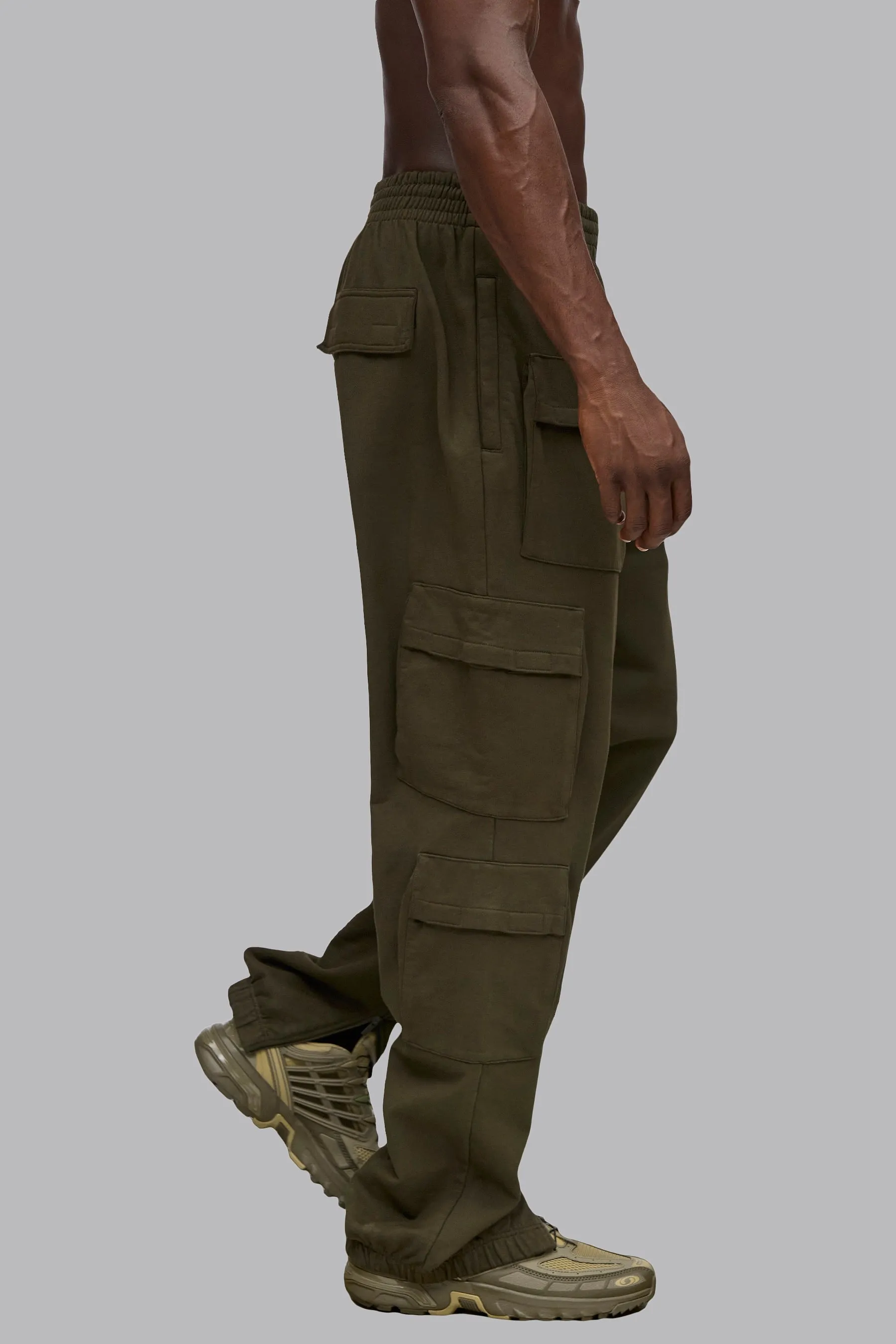 V_LYFE420 CARGO JOGGERS - Khaki