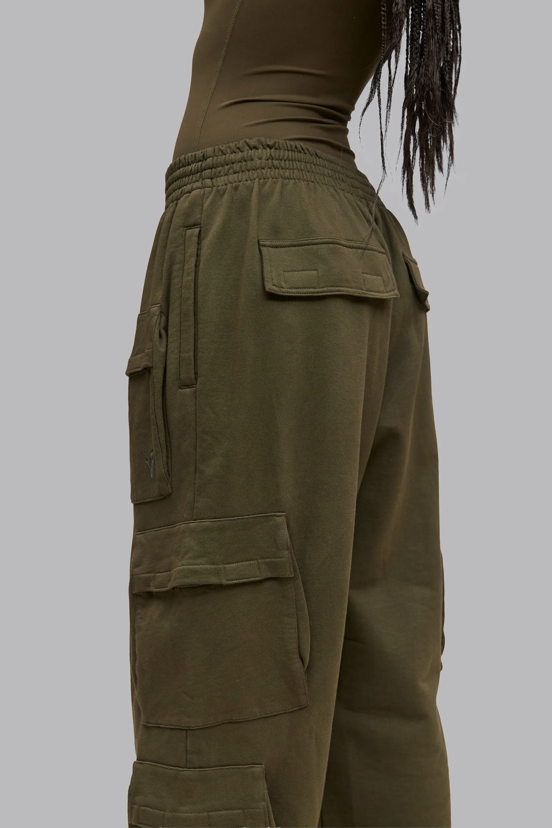V_LYFE420 CARGO JOGGERS - Khaki