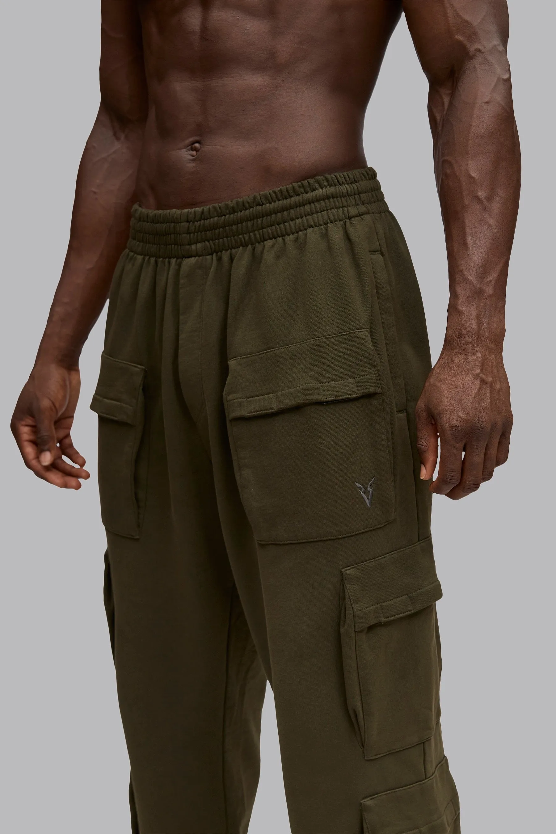 V_LYFE420 CARGO JOGGERS - Khaki