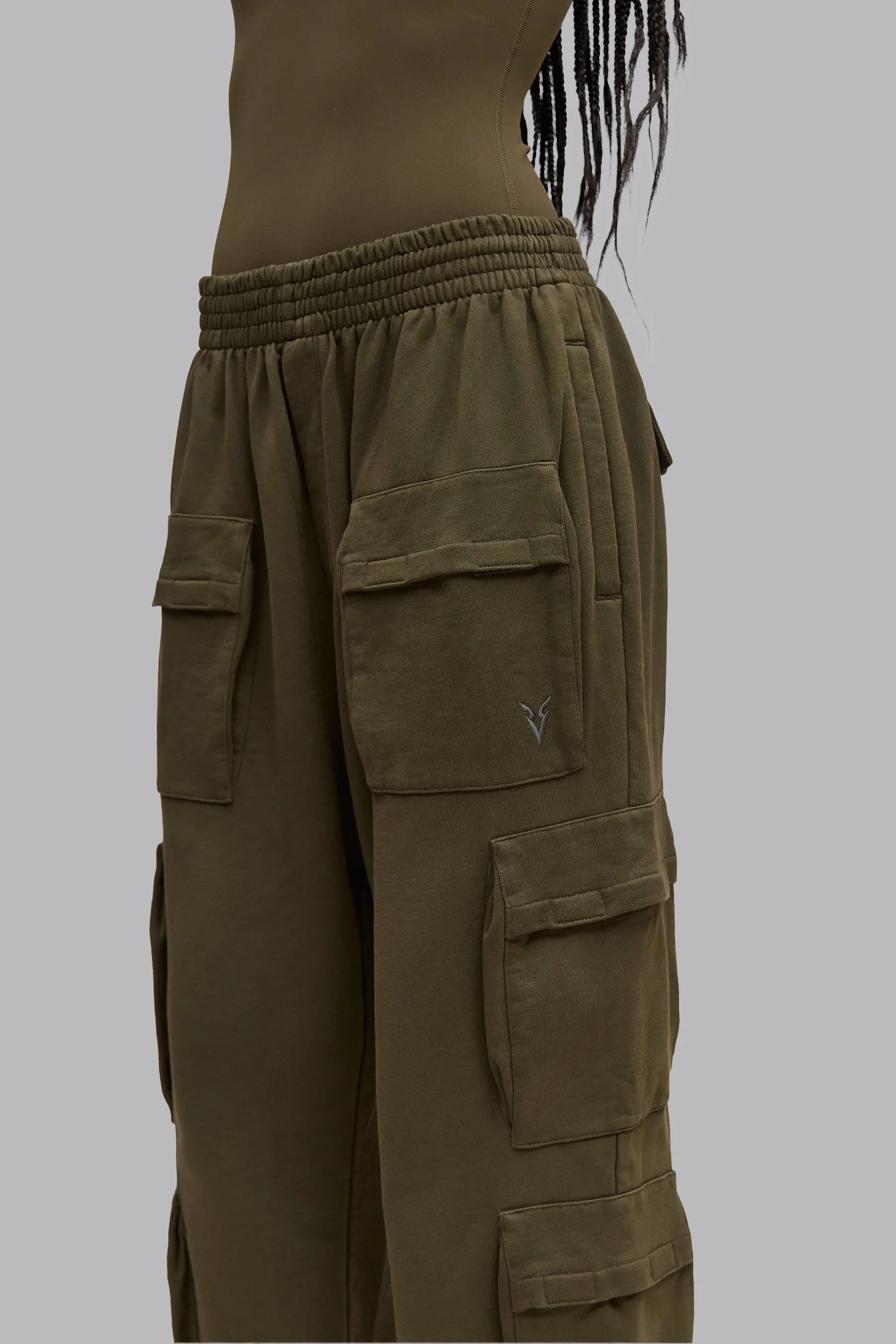 V_LYFE420 CARGO JOGGERS - Khaki