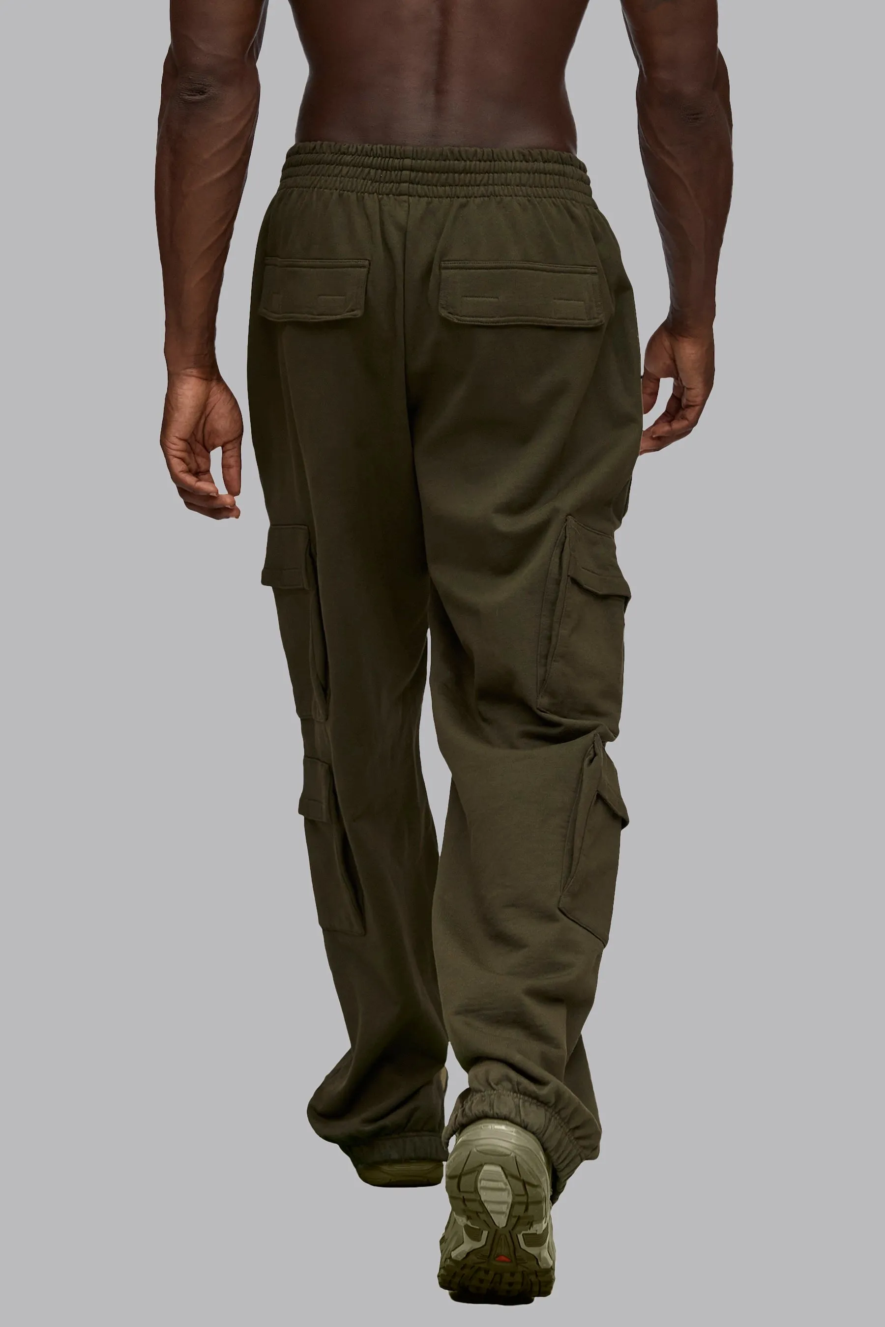 V_LYFE420 CARGO JOGGERS - Khaki