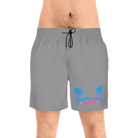 wanderLuSt ADVENTURES Men's Mid-Length Swim Shorts (AOP)