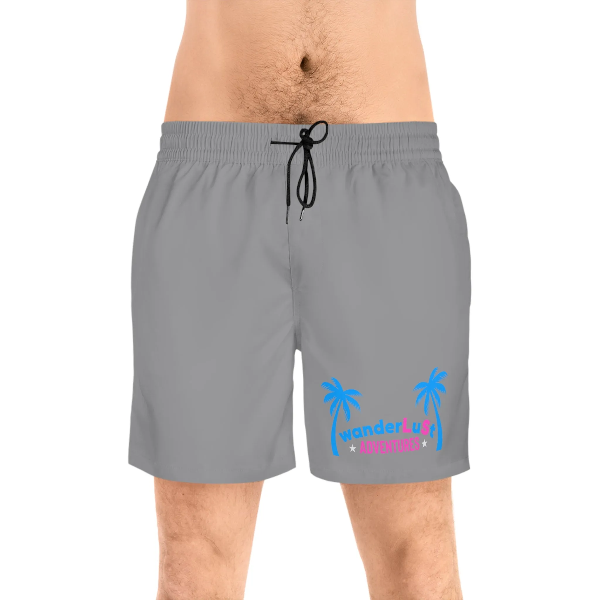 wanderLuSt ADVENTURES Men's Mid-Length Swim Shorts (AOP)