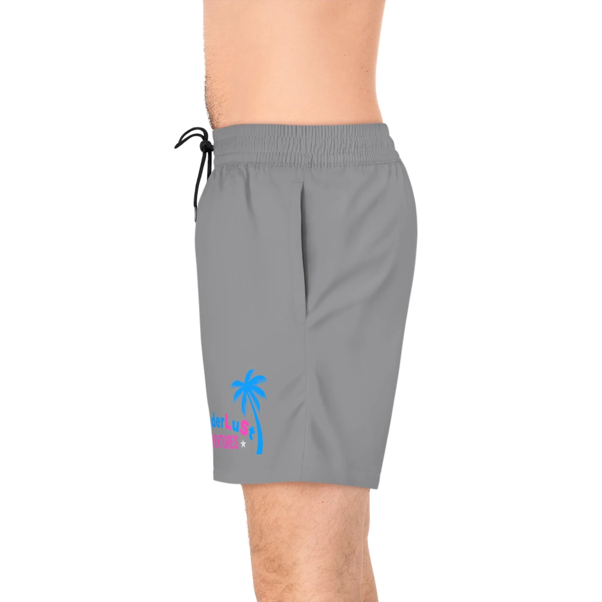 wanderLuSt ADVENTURES Men's Mid-Length Swim Shorts (AOP)